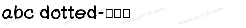 abc dotted字体转换